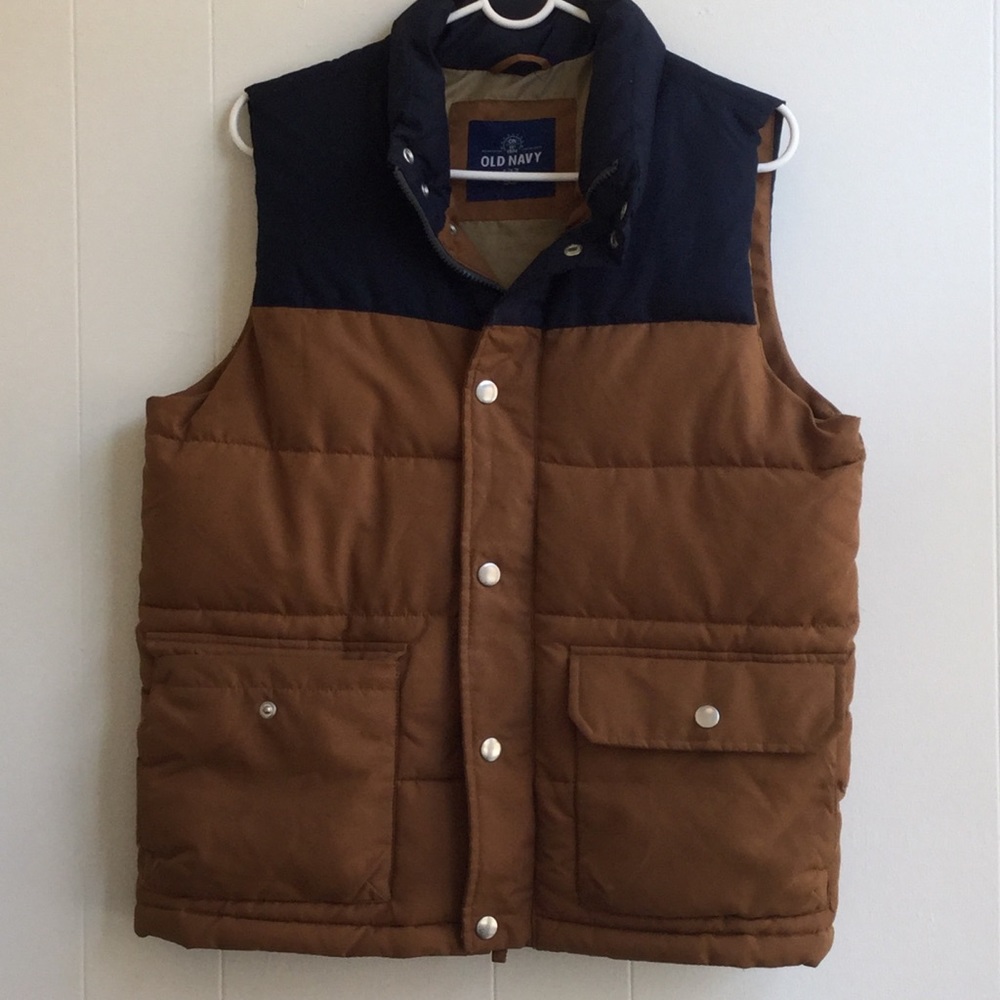 Brown & Blue Old Navy Vest